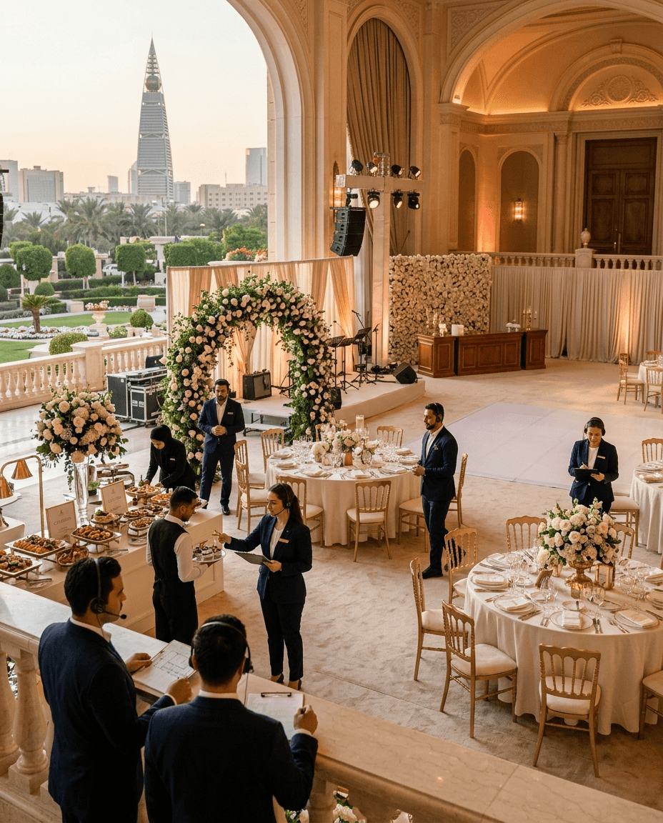 Turnkey event support arranged for a refined Matera occasion